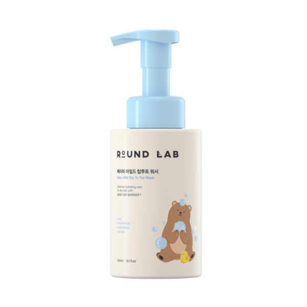 Дитяча пінка для купання ROUND LAB Baby Mild Top To Toe Wash, 300 мл